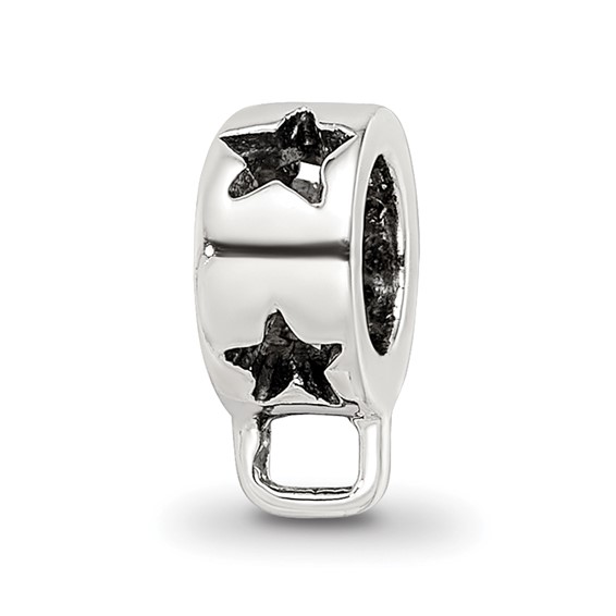 Sterling Silver Reflections Star with Loop for Click-on Bead