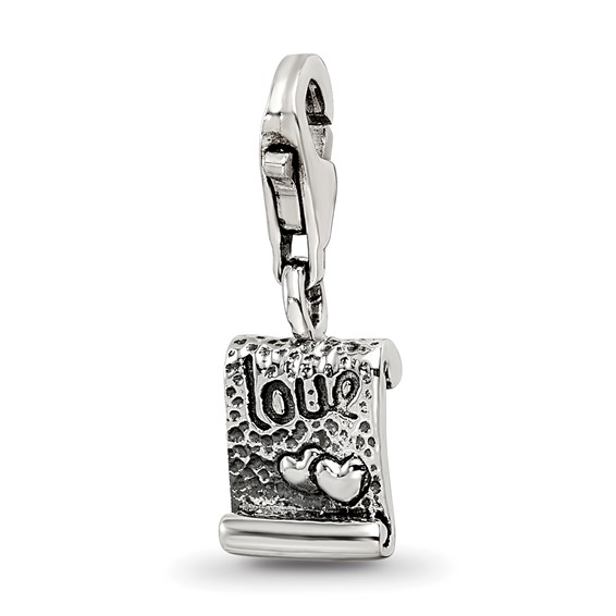 Sterling Silver Reflections Love Note Click-on for Bead