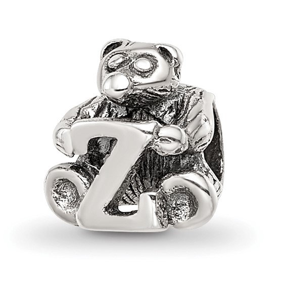 Sterling Silver Reflections Kids Letter Z Bead
