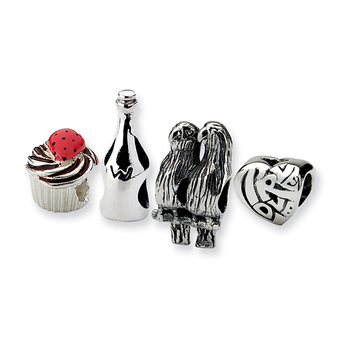 Sterling Silver Reflections Celebration & Anniversary Boxed Bead Set
