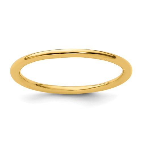 Gold-plated Sterling Silver Stackable 1.5mm Polished Ring