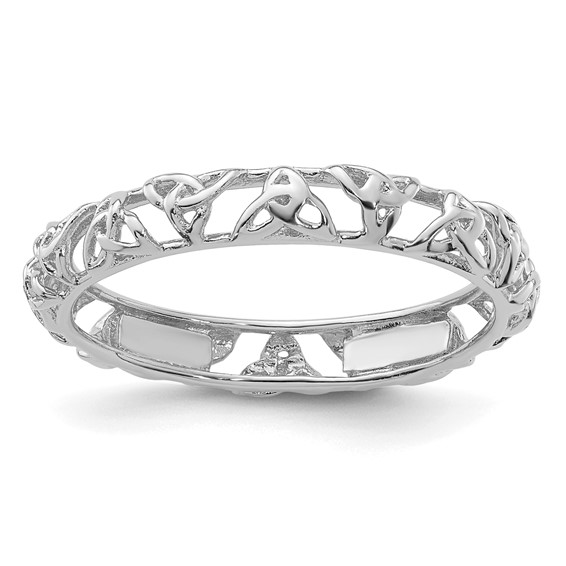 Sterling Silver Stackable Expressions Celtic Knot Ring
