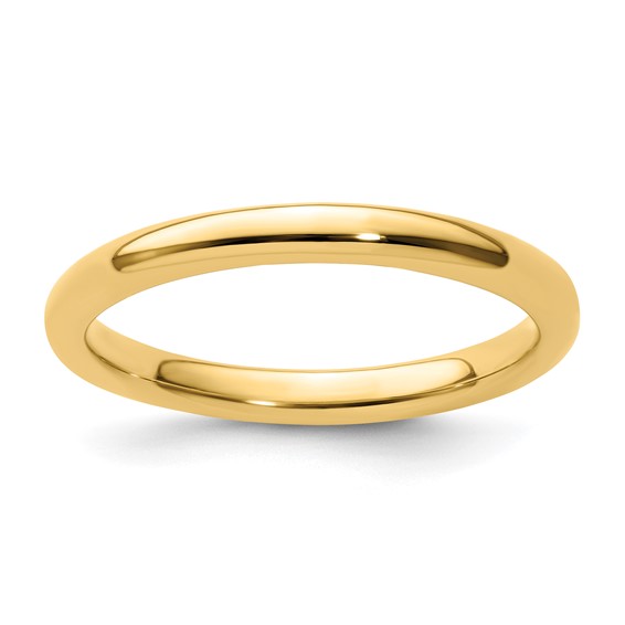 Gold-plated Sterling Silver Stackable 2.25mm Polished Ring