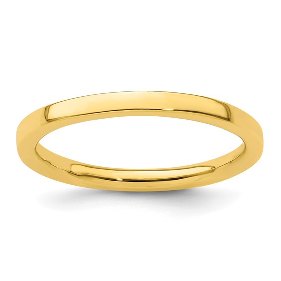 18kt Gold-Plated Sterling Silver Stackable 2.25mm Ring