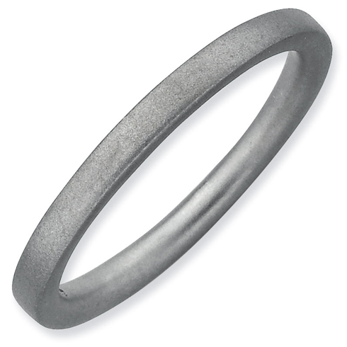 Sterling Silver Stackable Expressions Satin Finish Ring