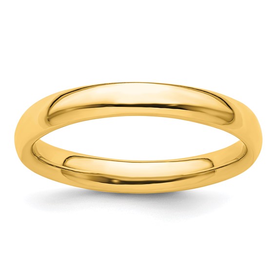 Gold-plated Sterling Silver Stackable Expressions 3.25mm Ring
