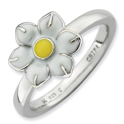 Sterling Silver Stackable Expressions Narcissus Flower Ring