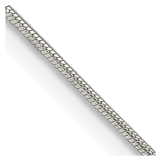 9in Round Snake Chain .8mm - Sterling Silver