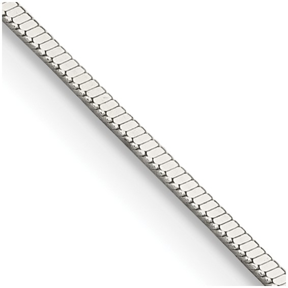 Sterling Silver 24in Square Snake Chain .8mm