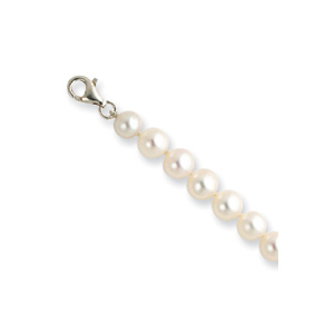 6.5-7.5mm Freshwater Cultured Pearl Bracelet & Necklace Set