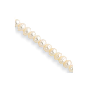 Freshwater Cult. Button Pearl Bracelet & Necklace Set