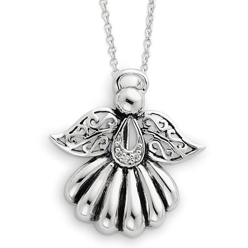 Sterling Silver Angel of Remembrance Necklace