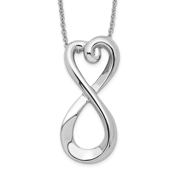 Sterling Silver Infinite Love 18in Necklace