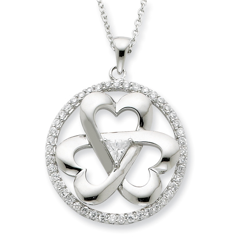 Legacy Of Love Necklace CZ and Sterling Silver