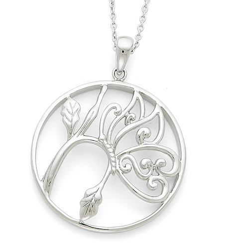 Never Ever Give Up Necklace Sterling Silver