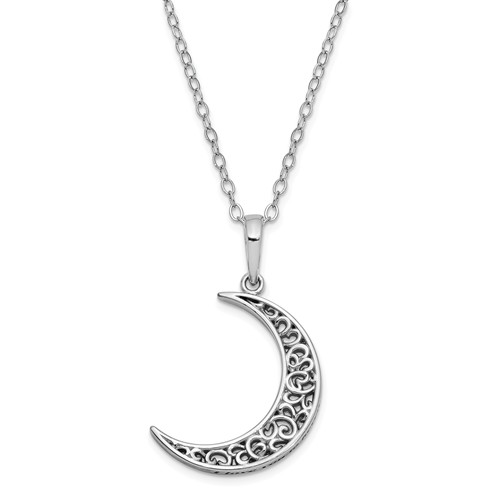 Sterling Silver I Love You to Heaven and Back Necklace