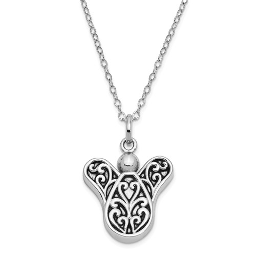 Sterling Silver Another Angel Ash Holder Necklace