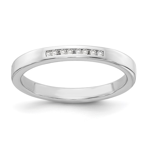 Sterling Silver .08ct Diamond Ring