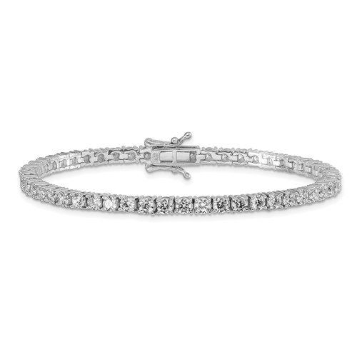 Sterling Silver Classic CZ Tennis Bracelet 7in