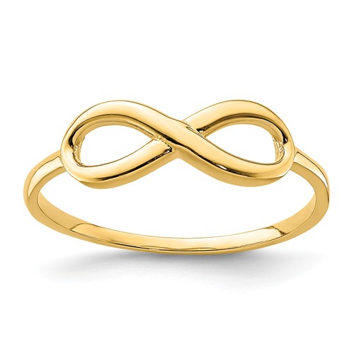 14k Yellow Gold Infinity Ring R655 | Joy Jewelers