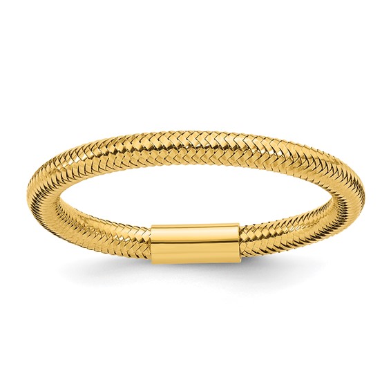 14k Yellow Gold Slender Stretch Ring