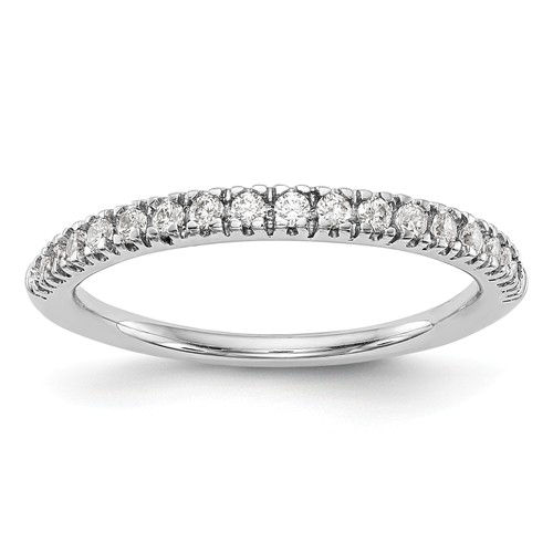 14k White Gold 1/4 ct True Origin Created Diamond Wedding Band
