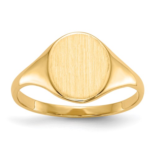 14kt Yellow Gold Ladies' Slender Signet Ring