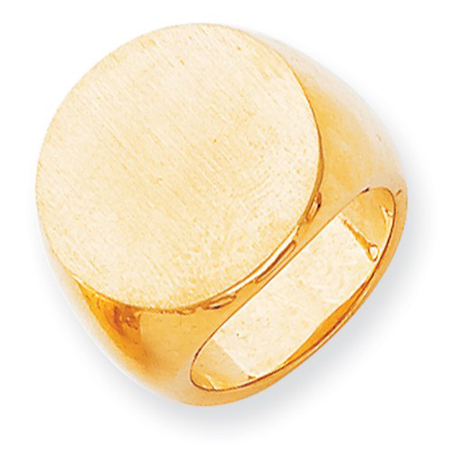 14kt Yellow Gold Men's Jumbo Signet Ring