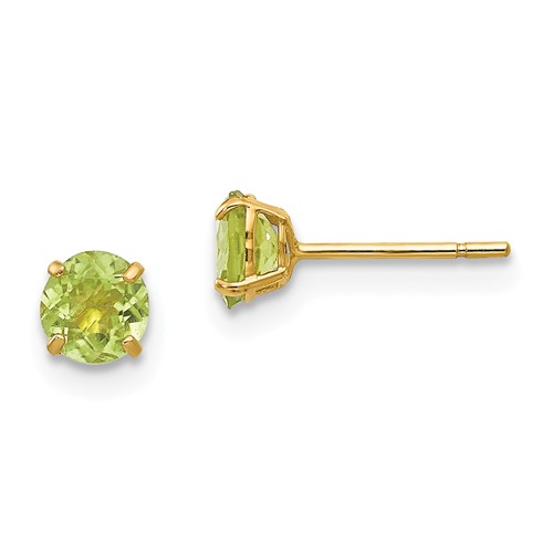 14k Yellow Gold Madi K 0.6 ct tw Peridot Stud Earrings