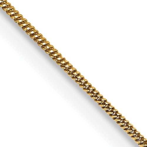 14kt Yellow Gold 16in Round Snake Chain .80mm