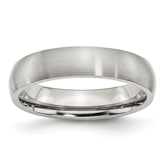 5mm Brushed Stainless Steel Ring