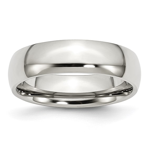 Stainless Steel 6mm Domed Ring