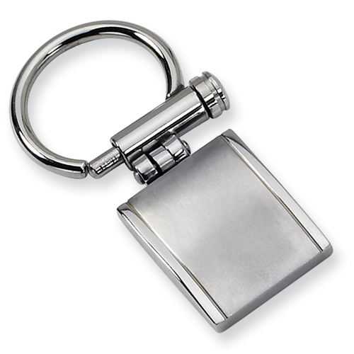 Stainless Steel Brushed & Polished Key Chain
