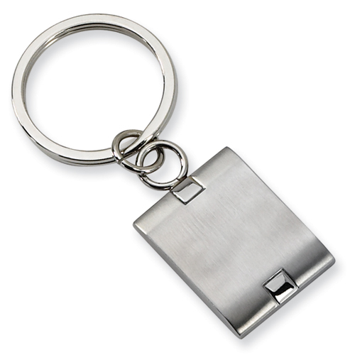 Stainless Steel Engravable Brushed Key Chain