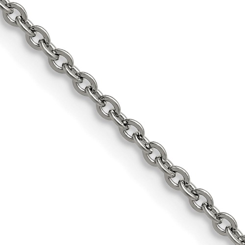 24in Stainless Steel Cable Chain 2.3mm