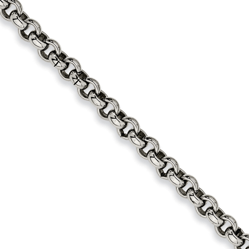 18in Stainless Steel Rolo Chain 8.0mm