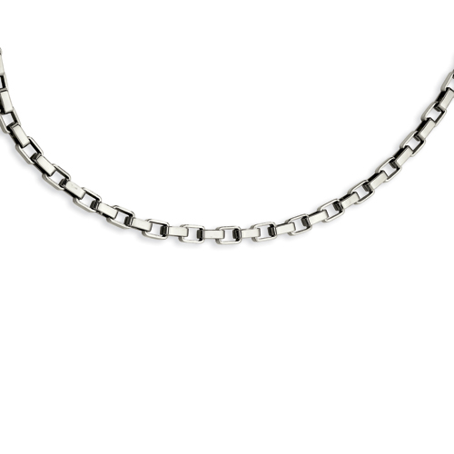 Stainless Steel Link Necklace 22in