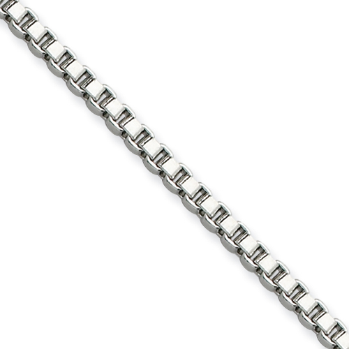 22in Stainless Steel Box Chain 2.4mm
