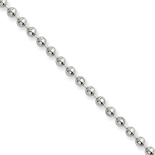18in Stainless Steel Bead Chain 2.4mm