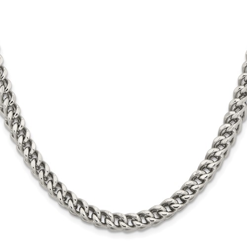 24in Stainless Steel Franco Chain 6.75mm