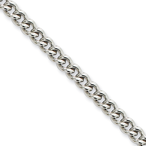 24in Stainless Steel Round Curb Chain 4mm
