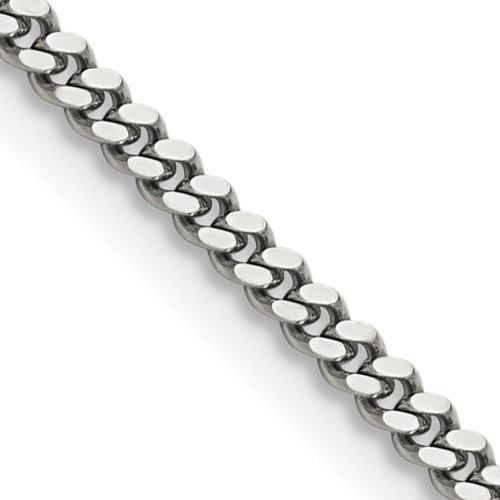 20in Stainless Steel Curb Chain 3mm