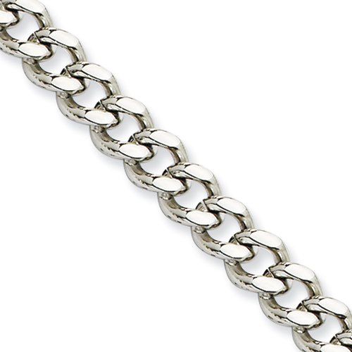 24in Stainless Steel Curb Chain 6.75mm