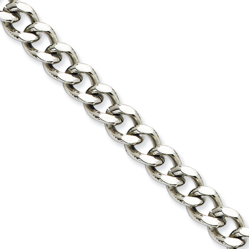 24in Stainless Steel Curb Chain 9.5mm