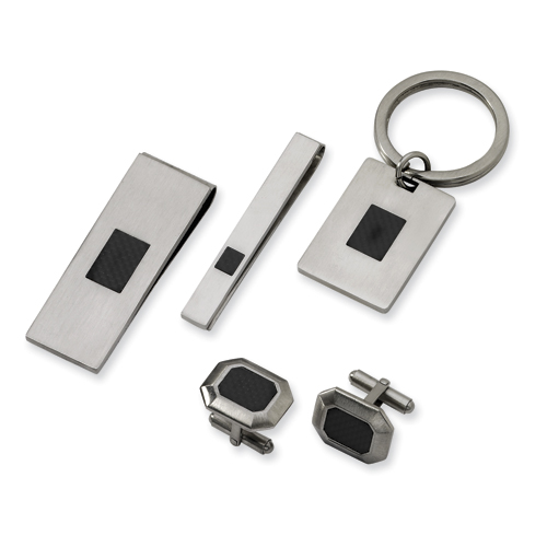 Stainless Steel Carbon Fiber 4-piece Boxed Set