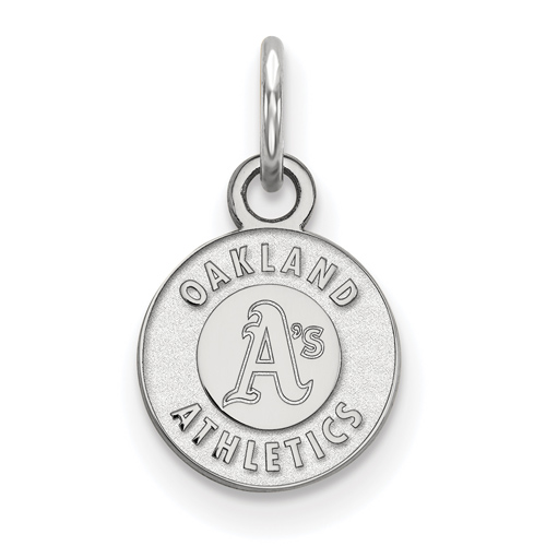 Sterling Silver 3/8in Oakland A's Logo Pendant