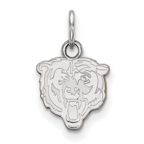 Sterling Silver 3/8in Chicago Bears Charm