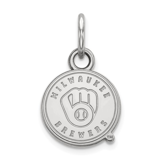 Sterling Silver 3/8in Milwaukee Brewers M Pendant