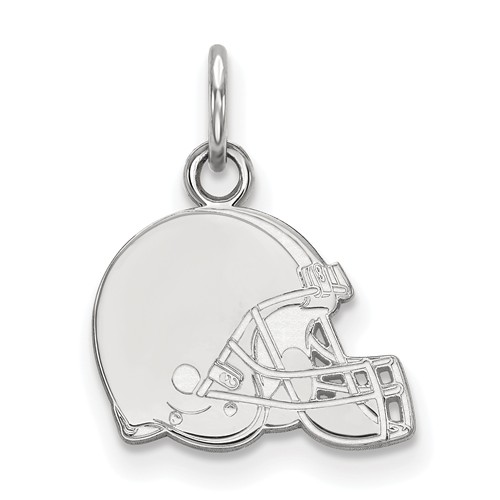 14k White Gold 1/2in Cleveland Browns Logo Charm