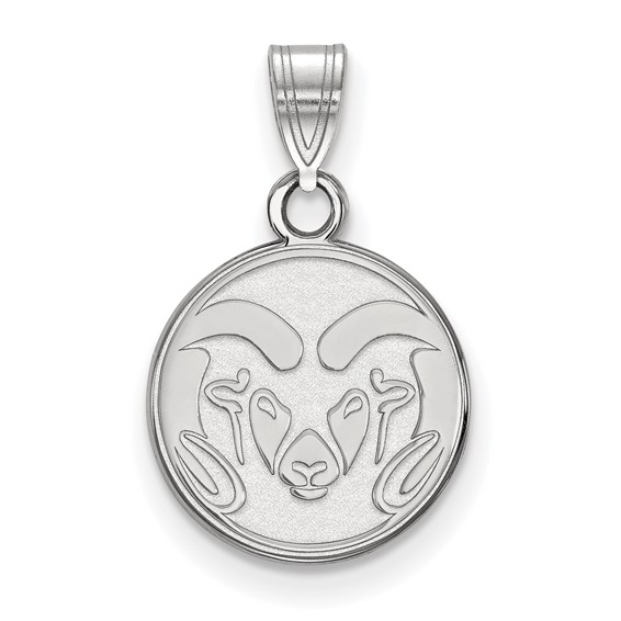 Sterling Silver Colorado State University Ram Pendant 1/2in